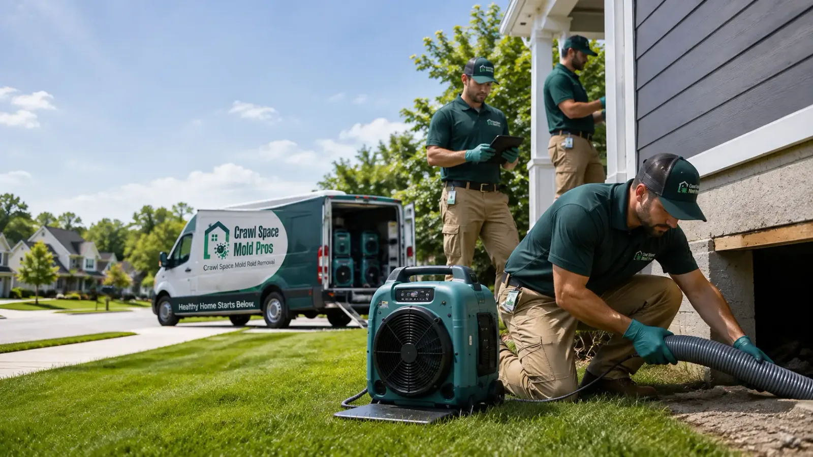 Crawl Space Mold Removal in Deering, ND